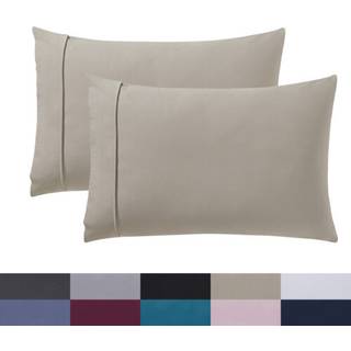 FLANNEL PILDOWCASES STANDARD SET AF 2 - Ultra Soft Flannel Pillowcases Set hyggelige og åndbare pudebetræk sager Queen Størrelse Sæt på 2 - Tungv