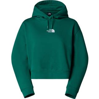 The North Face Women's Essential Crop Hoodie Hoodie Damer størrelse XS farve grøn