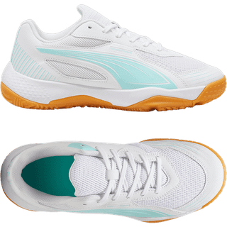 Puma Solarflash III Indoor Sports Shoes Youth, White, Size 35.5, Shoes - Electric Peppermint - 35.5