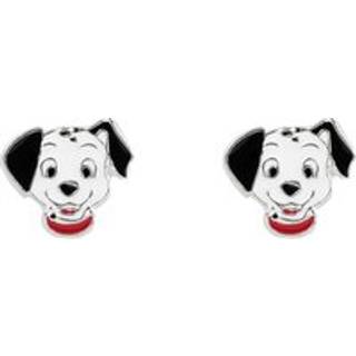 Disney 101 Dalmatians Enamel Earrings - Silver - White