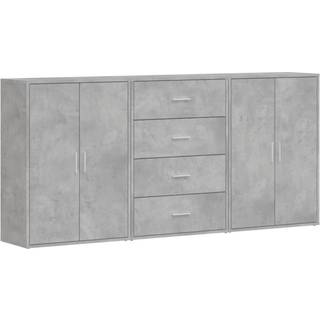 Kommoder 60X31X84 Cm Konstrueret Træ - Betongrå