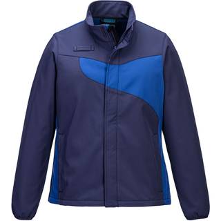 PW2 kvinde softshell jakke (2 lags) - Marine/Kongeblå (Størrelse: XL)