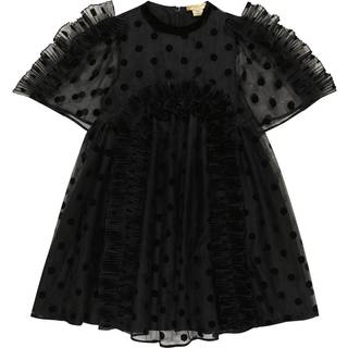 Stella McCartney Kids Polka-dot tulle dress - black - Y 4