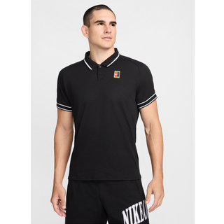 NikeCourt Heritage-tennispolo til mænd - sort - XXL