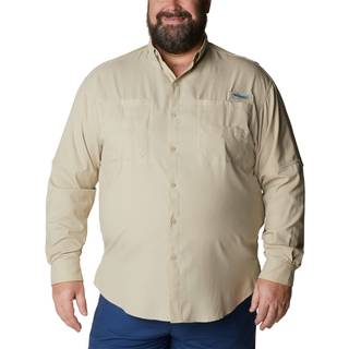 Herre tamiamiii langærmet skjorte - hvid - M (D0102H78758)