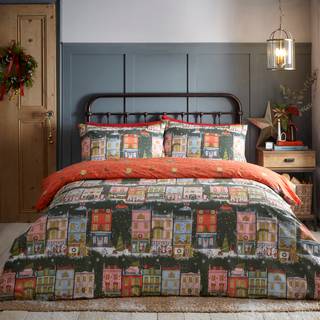 Furn Furn Green Christmas Spirit Reversible Duvet Cover Set