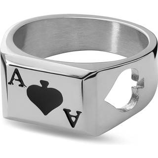 Ace | Sølvfarvet Spar Es Signetring