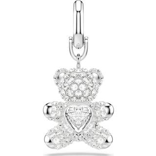 Symbolica Charm, Bär, Weiß, Rhodiniert