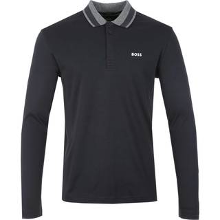 BOSStil mænd. 50525153 Polo Plisy 2 marineblå (XL), Casual, Bomuld, Lange ærmer