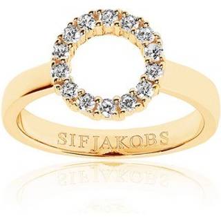 Sif Jakobs Biella Piccolo ring SJ-R337-CZ(YG) (52)
