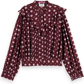 Scotch & Soda Blomstret Flæset Skjorte Combo P 8 Y  Rød  8 år  kvinde