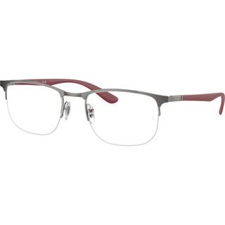 Ray - Ban Unisex RX6513 3135 Optiske stel Metal Grå Transparent Geometrisk Normal