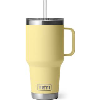 Yeti rambler 35 oz halm krus vakuum isoleret rustfrit st?l daggry gult gul