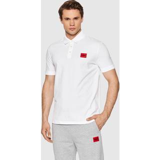 HUGO Herren Polo-Shirt weiß Slim Fit
