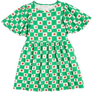 Bobo Choses Tomato ruffled cotton dress - white - Y 12/13