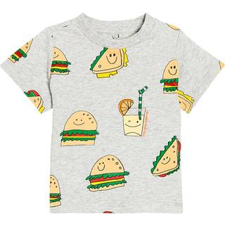 Stella McCartney Kids Baby printed cotton T-shirt - grey - M 3