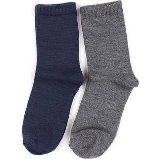 Name It Ombre Blue/dark Grey Melange Strømper Uld/bomuld (2-pak)
