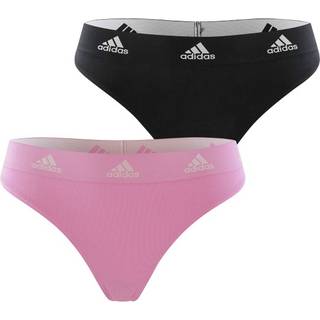 adidas 2-pak Underwear Brazilian Thong - Black/Pink - Medium