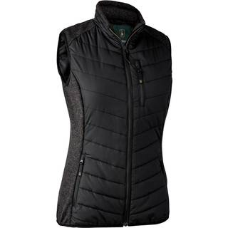 Lady Caroline Vatteret Vest - Sort - Deerhunter