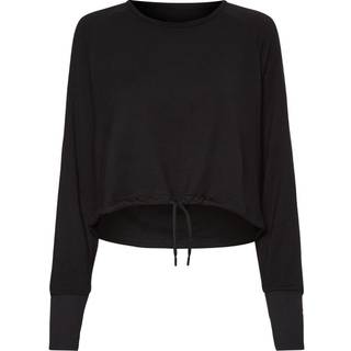 Calvin Klein Sport Seamless LS Cowl Back Top - Black - Large * Kampagne *