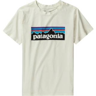 Patagonia P-6 Logo Kids T-shirt - S - birch white