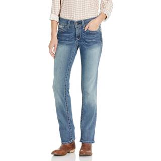 Ariat Ariat Blå Real Straight Icon Jeans