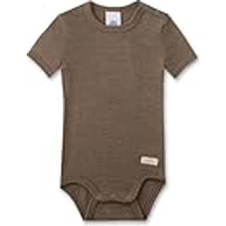 Sanetta Kid's Wool Body S/S Merino undertøj Børn størrelse 44/50 farve brun