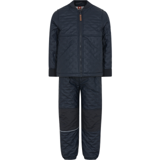 CeLaVi Børne Termosæt m. fleece - Dark Navy - 122