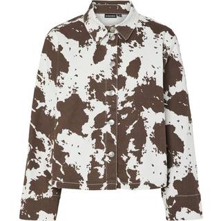 Pieces - Pcfamina Ls Denim - Damejakker - Bright White - XS