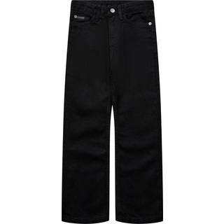 Mid Rise Straight Jeans - Black - 6
