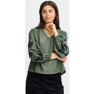 FRANSA Harbo Bluse Laurel Wreath Grøn-M