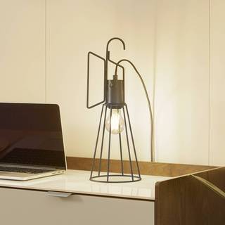 Bordlampe Tharion Lindby, Sort, Stue/spisestue, Metal, Moderne, Enkelthovedet pendellampe