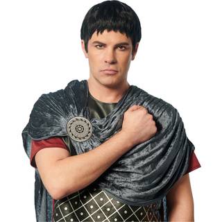 Schwarze Römer Perücke Caesar
