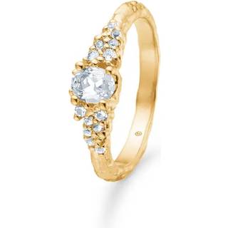 Studio Z Fragments ring i forgyldt med klar kubisk zirkon - Str. 50