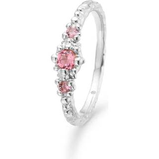 Studio Z Fragments ring i sølv med rosa kubisk zirkon - Str. 58