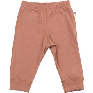 Leggings i rød/brun enkeltlags 100% merino uld