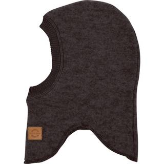 Mikk-line Elefanthue Mørkebrun Melange Merinould - Str. 18-24m 86/92cm