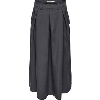 ONLY dame nederdel ONLGINNY - Dark grey melange - XS
