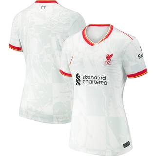 Liverpool FC 2024/25 Stadium Third Nike Dri-FIT Replica-fodboldtrøje til kvinder - hvid - XL (EU 48-50)