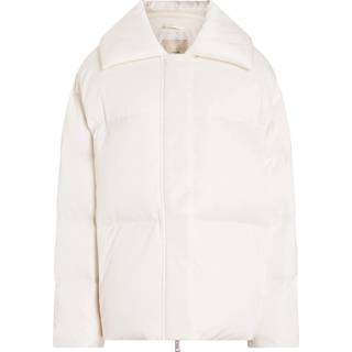 Oversized Padded Down Jacket - White - S