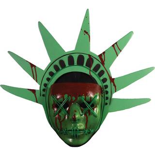 The Purge Lady Liberty Maske mit Lichteffekt