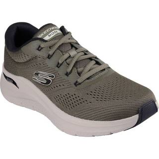 Skechers Arch Fit herresko - (Army grøn, str. 44, Tekstil)