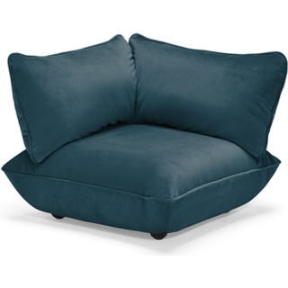 Fatboy Sumo Hjørnestykke Fløjl - Modulopbyggede sofaer Polyester-fløjl Petrol - 106745
