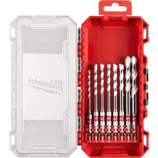Universalbor m/HM-spids & 1/4" 6kt skaft, sæt 8stk