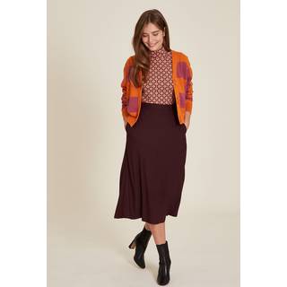 Tranquillo Women's Relaxed Ecovero Viscose Skirt Nederdel Damer størrelse 40 farve brun