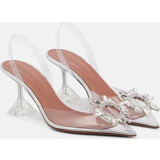 Amina Muaddi Begum embellished PVC slingback pumps - transparent - EU 36