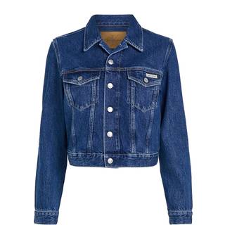 Cropped 90's Denim Jacket - Denim - XS
