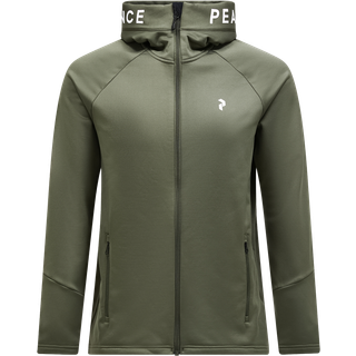 Peak Performance Rider Zip Hood Fleecejakke Herrer størrelse S farve olivengrøn