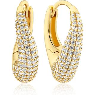 Sif Jakobs - Glorenza Piccolo creoler med forgyldt med sten - e2482-cz-yg