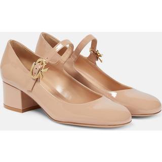 Gianvito Rossi Mary Ribbon patent leather pumps - pink - EU 41.5